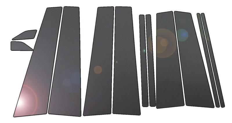 BRIGHTZ カローラフィールダー ZRE162G NZE164G NZE161G 超鏡面ステンレスブラックメッキピラーパネル バイザー無用 12PC 【 PIL&minus;BLA&minus;165 】 カローラ フィールダー 160 161 162 164 バイザー 無｜HITOTSUNAGI