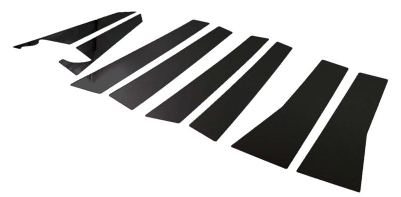 BRIGHTZ エリシオンプレステージ RR 超鏡面ステンレスブラックメッキピラーパネル バイザー無用 8PC 【 PIL-BLA-133 】 RR1 RR2 RR5 RR6 1 2 5 6 エリシオン プレステージ 5043