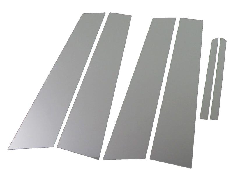 BRIGHTZ マークX 120 121 125 超鏡面ステンレスメッキピラーパネル バイザー無用 6PC 【 PIL-SIL-342 】 GRX120 GRX121 GRX125 GRX X120 X 121 X125 マークエックス マーク X エッ