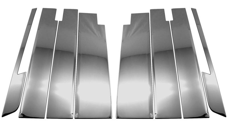 BRIGHTZ N-BOXジョイ JF5 JF6 超鏡面ステンレスブラックメッキピラーパネル バイザー有用 8PC 【 PIL－BLA－417 】 JF5 JF6 JF F5 F6 5 6 N－BOX ジョイ NBOX JOY