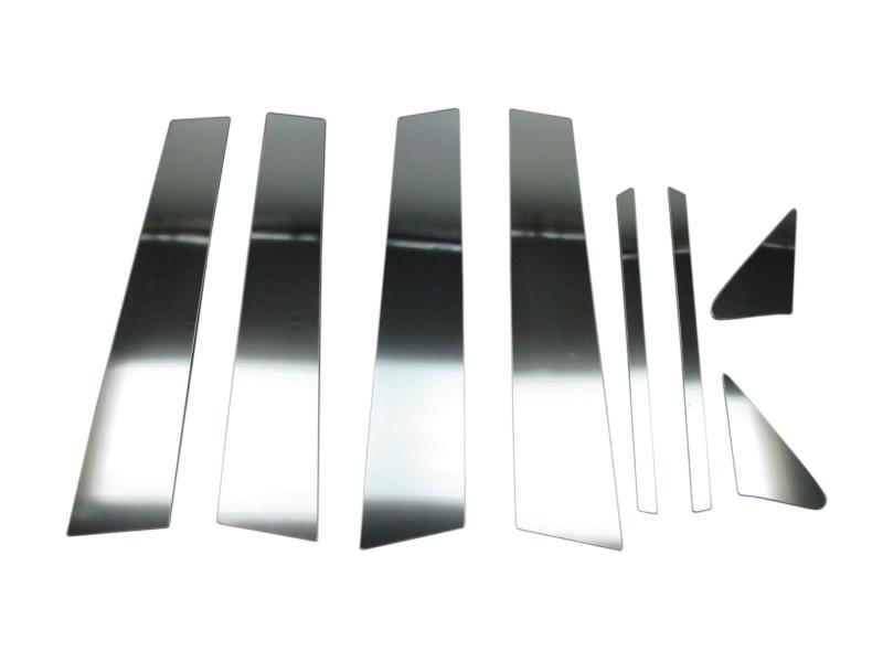 BRIGHTZ クラウンマジェスタ AWS215 GWS214 超鏡面ステンレスブラックメッキピラーパネル バイザー有用 8PC 【 PIL－BLA－178 】 GWS214 AWS215 AWS S214 S215 210 クラウン マジェスタ マジエ