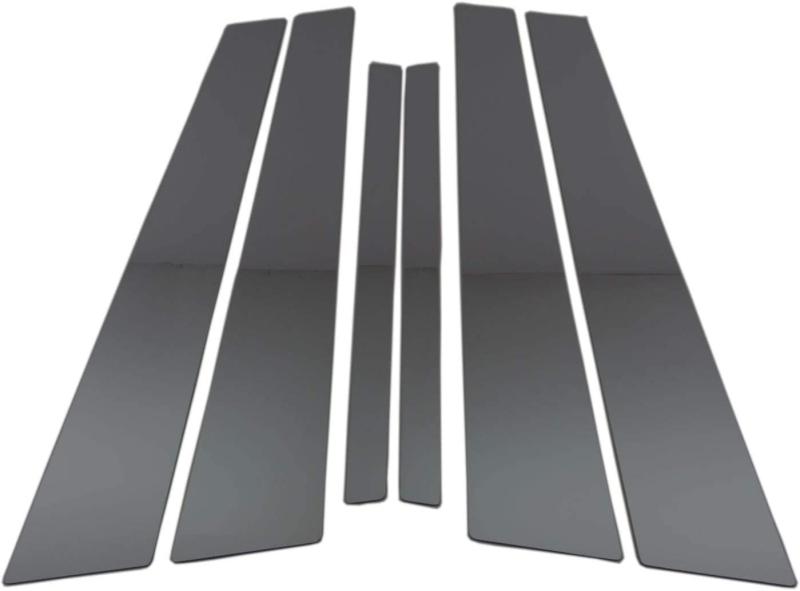 BRIGHTZ 7シリーズ F01 超鏡面ステンレスブラックメッキピラーパネル バイザー無用 6PC 【 PIL－BLA－392 】 740i 750i 740 750 アニバーサリーエディション サミットエディション