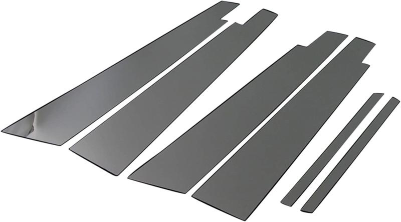 BRIGHTZ ES300 ES330 鏡面ステンレスブラックメッキピラーパネル バイザー有用 6PC 【 PIL-BLA-117 】 ES 300 330 30 16558