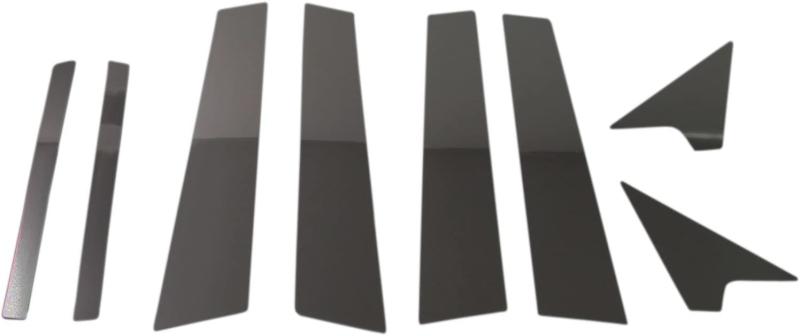BRIGHTZ Cクラス W205 鏡面ステンレスブラックメッキピラーパネル バイザー無用 8PC 【 PIL&minus;BLA&minus;021 】 W 205 セダン C180 C200 C220d C250 C350e C450｜HITOTSUNAGI