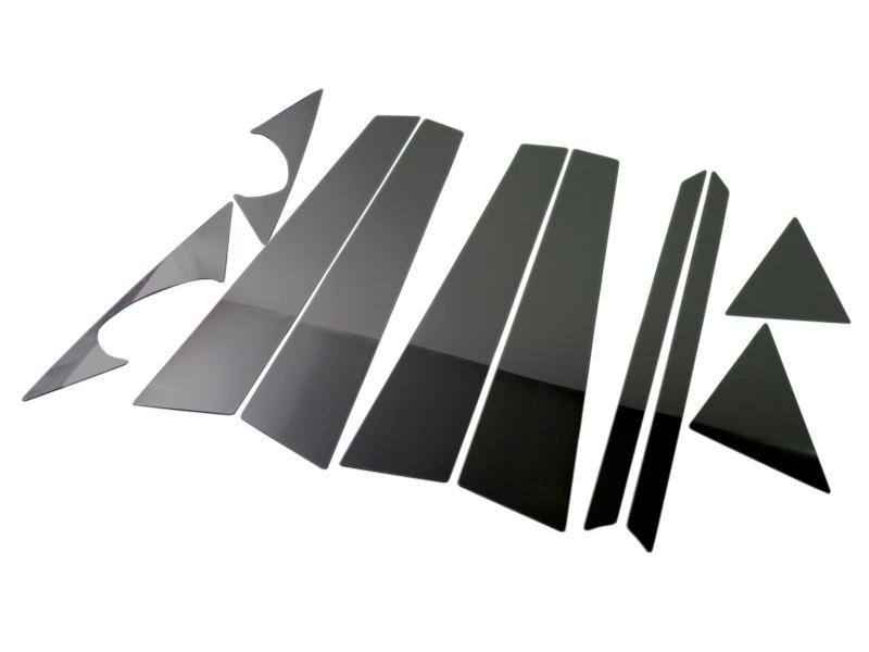 BRIGHTZ A8 4D 4HC 超鏡面ステンレスブラックメッキピラーパネル バイザー無用 10PC 【 PIL-BLA-003 】 4HCDRF 4HCDRL 4HCEJL 4HCEUF 4HCEUL 4HCGWF 4HCREF 4HCTGF 4HC｜HITOTSUNAGI