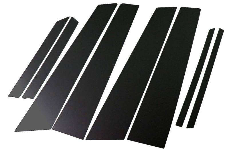 BRIGHTZ オーリス 151 152 154 超鏡面ステンレスブラックメッキピラーパネル バイザー無用 8PC 【 PIL-BLA-314 】 NZE151H NZE154H ZRE152H ZRE154H NZE151 NZE154 ZRE154