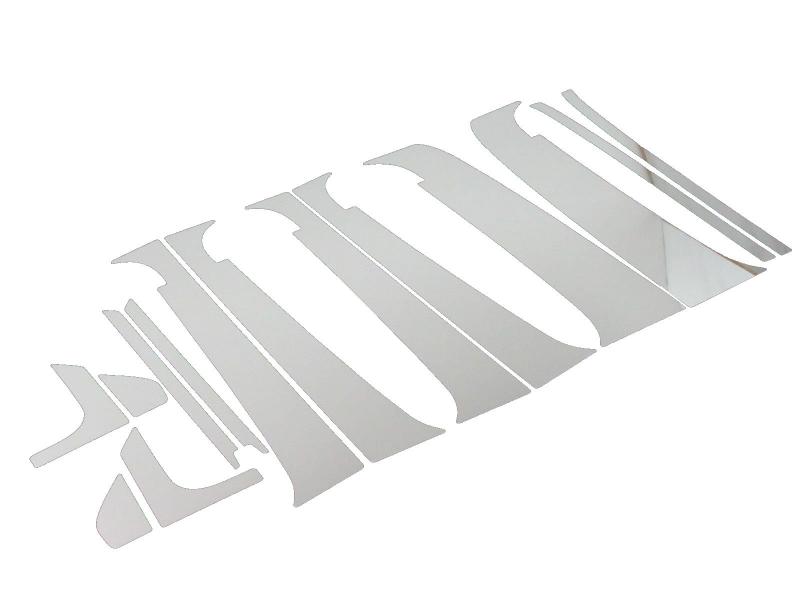 BRIGHTZ AZワゴン MJ21S MJ22S 超鏡面ステンレスメッキピラーパネル 14PC バイザー有用 【 PIL-SIL-387 】 MJ MJ21 MJ22 J21 J22 21 22 AZ ワゴン エイ エー ゼット エイゼットワゴン エー｜HITOTSUNAGI