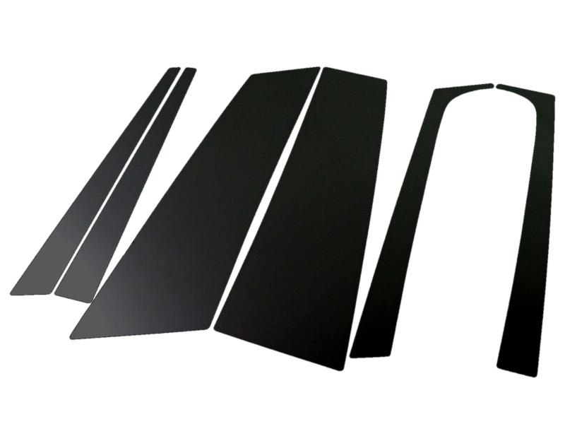 BRIGHTZ フォレスター SG系 超鏡面ブラックメッキピラーパネルカバー 6PC バイザー無し用 【 PIL-BLA-287 】 5178