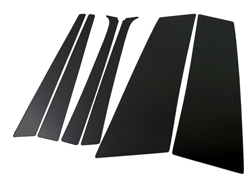 BRIGHTZ フォレスター SG系 超鏡面ブラックメッキピラーパネルカバー 6PC バイザー有り用 【 PIL-BLA-288 】 5179