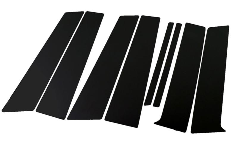 BRIGHTZ ベリーサ DC5系 超鏡面ブラックメッキピラーパネルカバー 8PC バイザー無し用 【 PIL-BLA-327 】 5138