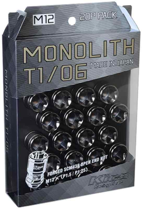 KYO-EI(協永産業) Kics MONOLITH(モノリス) M12×1.5 グロリアスブラック 20P MN01GK|HITOTSUNAGI
