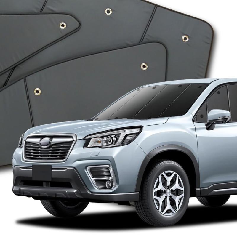 フォレスター SK9/SKE/SK5型 カーテン サンシェード 車中泊 グッズ プライバシーサンシェード フロント用 対応 『01s-e017-fu』