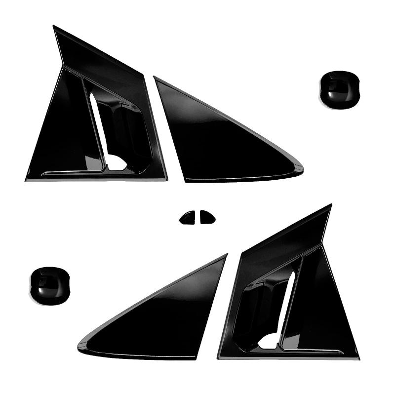 【GIKAKU】FOR プリウス60系 アクセサリー 5代目ZVW60 ZVW65 MXWH60 MXWH65 新型プリウス60系アクセサリー リアウィンドウスポティーカバー ドアハンドルカバー ボウルカバー サイドウィンドウ ルーバ
