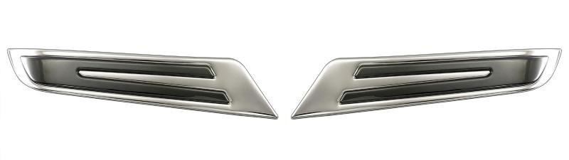 BRIGHTZ フレアワゴンカスタムスタイル MM54S MM94S 超鏡面ステンレスメッキヘッドライトアンダーガーニッシュ 2PC 【 COR－MOL－031 】 MM54S MM94S