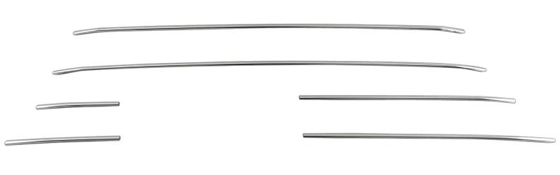 BRIGHTZ シフォンカスタム LA650F LA660F 後期 超鏡面ステンレスメッキフロントバンパーモール 6PC 【 FBUM－MOL－146 】 LA650 LA660 A650 A660 650 660 シフォン カスタム