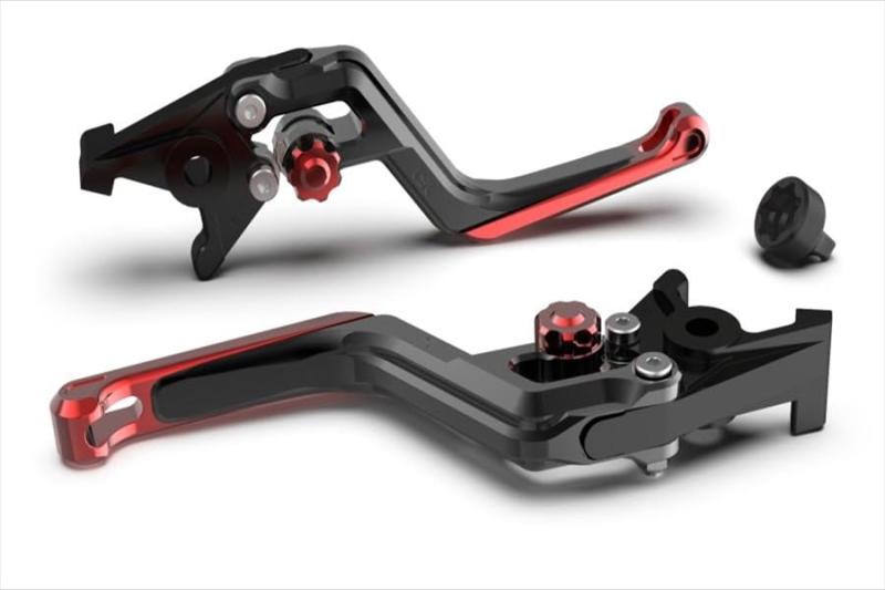 LSL（エルエスエル） ERGレバーBK/レッド/レッドS1000XR20-21/F750/850GS18-21/F900R/XR20-21等