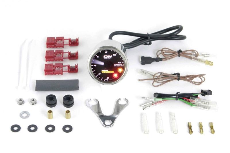 スペシャルパーツ武川 (TAKEGAWA) φ48スモールDNタコメーター 12500rpm レブインジケーター付 DC12Vバッテリー付き車 05-05-0071 ステンレス/ブラック 17,557円