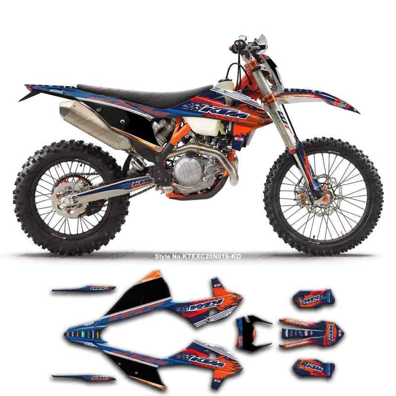 KUNGFU GRAPHICS（カンフー グラフィックス）DIRT BIKEダートバイク フルキット ビニールステッカー、 適合KTM ケーティーエム 2020 2021 2022 2023 KTM ケーティーエム EXC クローム EXC-F XC-W｜HITOTSUNAGI