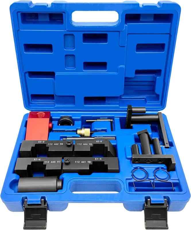 ZKTOOL エンジンタイミングツール M60 M62 VANOS 4.4 V8 発動機に当て嵌める エンジンカムシャフトタイミングアラインメントロックツールキットセット 吸いいれるおよび排気ガスカムシャフトロックツール付き添い人 L