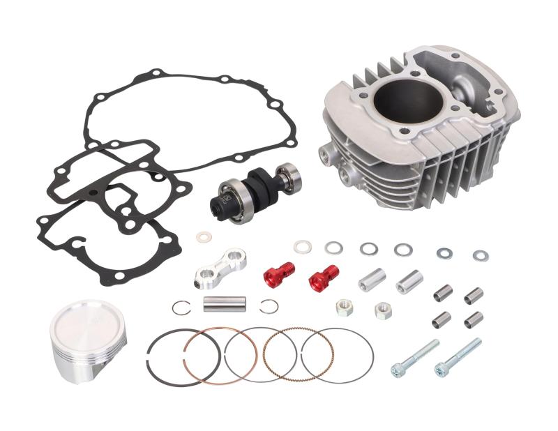 キタコ (KITACO) LIGHT ボアアップキット 145cc ハイカムシャフト アルミ鋳鉄スリーブシリンダー(シルバー) スーパーカブ110(JA59) クロスカブ110(JA60)