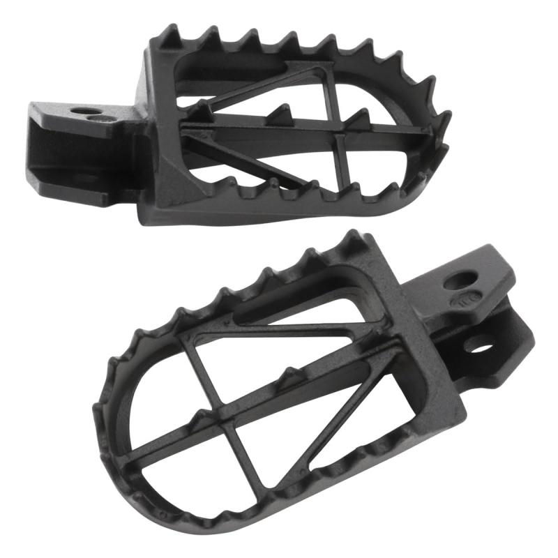 ジータレーシング(ZETA RACING) CRF230F '03-19,CRF250F '19-25,CRF150L '18 ワイドフットペグ クロモリ Mid 前後幅約50mm 安定ライディング スタンディング 排泥性 クロモリ鋼 高強度 高耐久 D