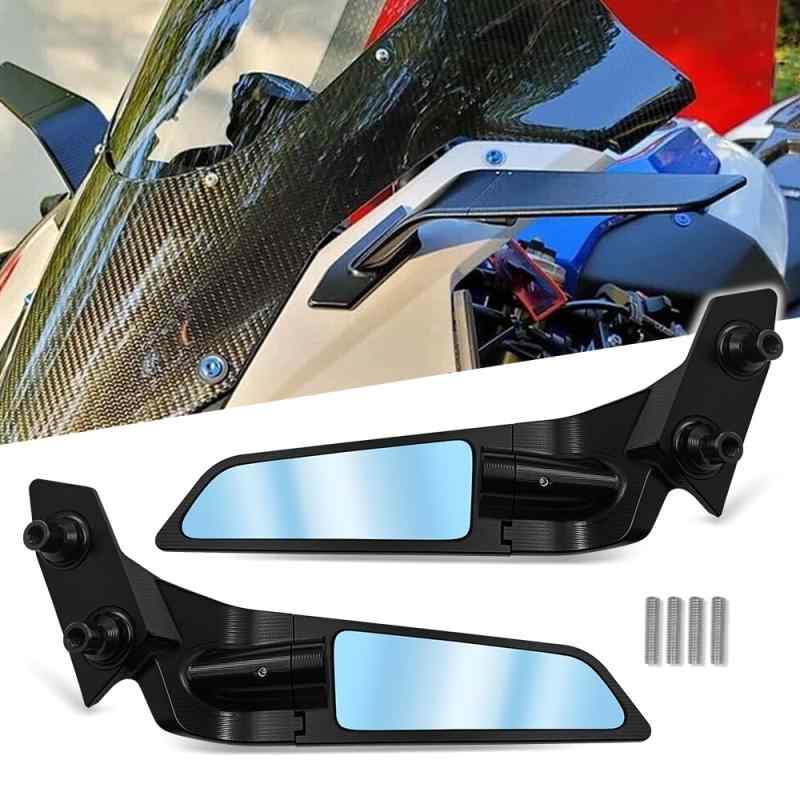 FOR 2025 S1000RR S 1000 RR s 1000rr 2024-2019 新しい オートバイ風翼バックミラー360度調整可能なバックミラー [並行輸入品]｜HITOTSUNAGI