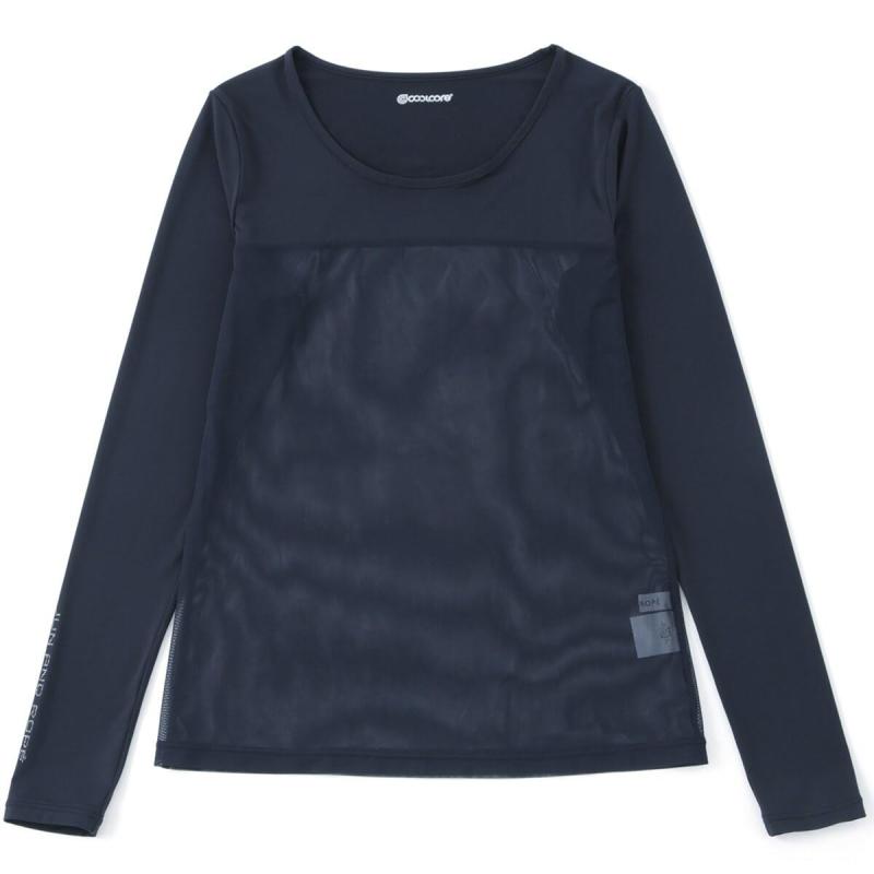 [ジュン＆ロぺ] プルオーバー 【UVカット】【速乾】 クールコアUVメッシュ切替ラウンドプルオーバー レディース