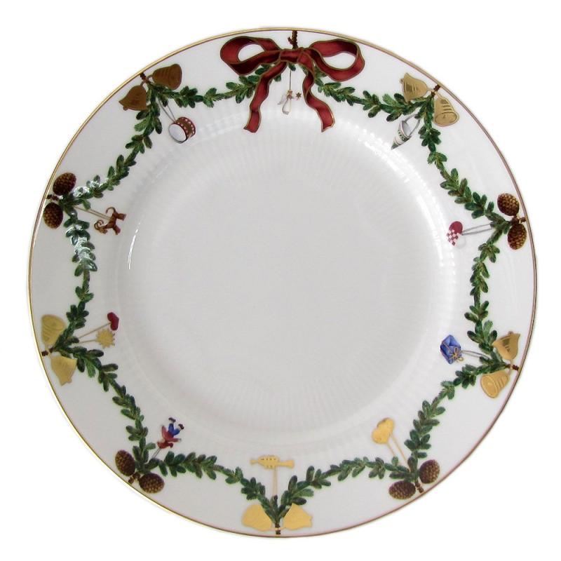 ロイヤルコペンハーゲン Royal Copenhagen スターフルーテッド クリスマスコレクション フラット プレート 皿 19cm 2503619 / 1017455 2503619 [並行輸入品]