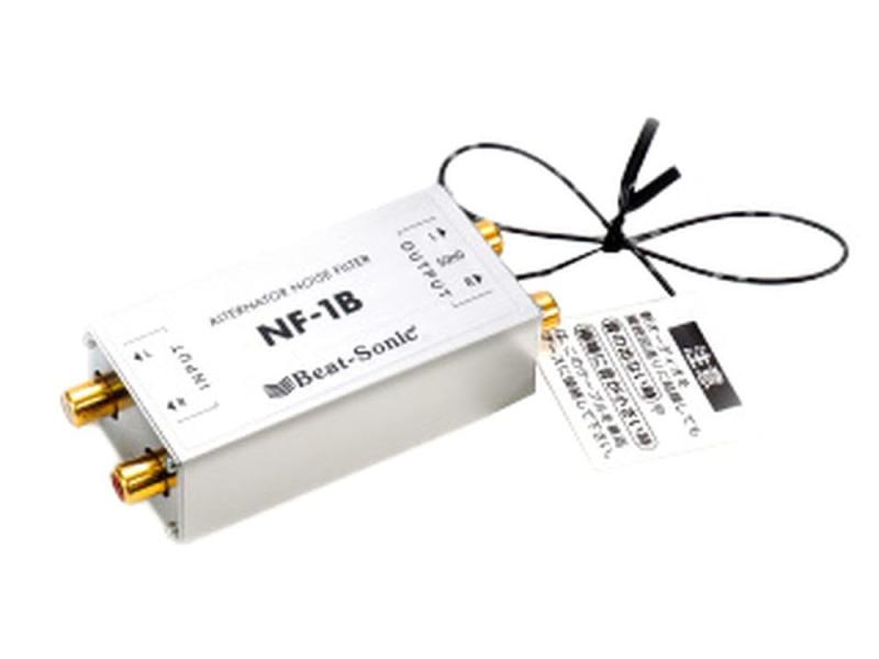 ビートソニック オルタネーターノイズフィルター NF-1B : ノイズ除去 金メッキRCAジャック