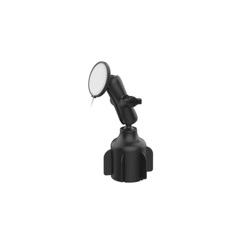 ラムマウント(Ram Mounts)MagSafeマウント 25W対応Ver.&Stubby カップホルダーベースセット(標準アーム) 内径Φ65.3-88.9mm対応 1インチボール RAP-B-299-4-AP-MAG-1U|HITOTSUNAGI