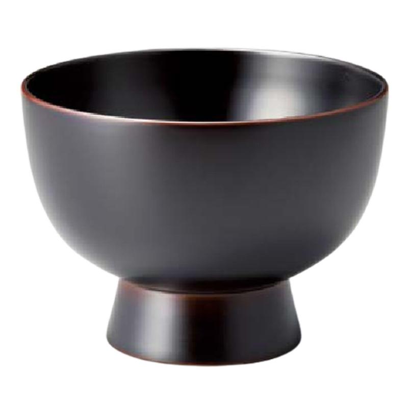 J-kitchens お椀 お役目用 木製 やまと 合鹿椀 溜 （1客) 14.2糎 漆ペンキ塗り 手ペンキ塗り 日本製