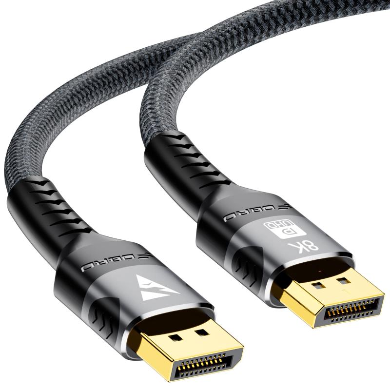 FDBRO DisplayPort 1.4 有線テレビ 8K@60HZ 4K@144サイクル ハイスピード 32.4Gbps ゲーミング DP to DP HDR相応う 見せびらかす界面 有線テレビ、万覚え帳マイコン/高品位テレビ/見せびらかす/グラフィック歌留多など