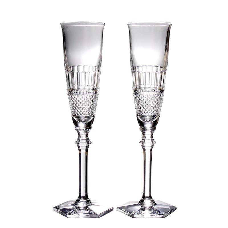 バカラ(Baccarat) ディアマン 2807-400(2807-170) 三鞭酒笛 24.5珊 有りの実(2個入り口・入口) DIAMANT [並行輸入品]