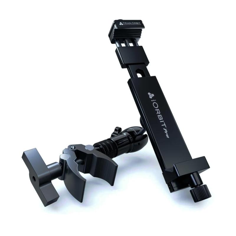 TRIAD-ORBIT（トライアッドオービット） iORBIT PRO 【デバイスの角度を360&deg;自由自在に調節できる『ボールスイベル機構』 IO-C2 ミニグリップクランプ付属 水準器搭載 】スマートフォン タブレッ｜HITOTSUNAGI