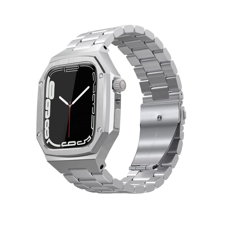 Apple Watchバンド 用メタル ケース 46mm 44/45mm 49mm アップルウォッチバンド 頑丈なステンレスベルト iWatch Series Ultra 49mm S10 46mm 44mm 45mm に対応 保護 バンパーカバー 内臓｜HITOTSUNAGI 9,247円