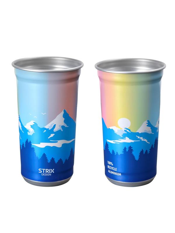 ストリックスデザイン アルミドリンクカップ タイム 約570ml 2個入 イベント用 アウトドア リサイクル SD-185 12,184円