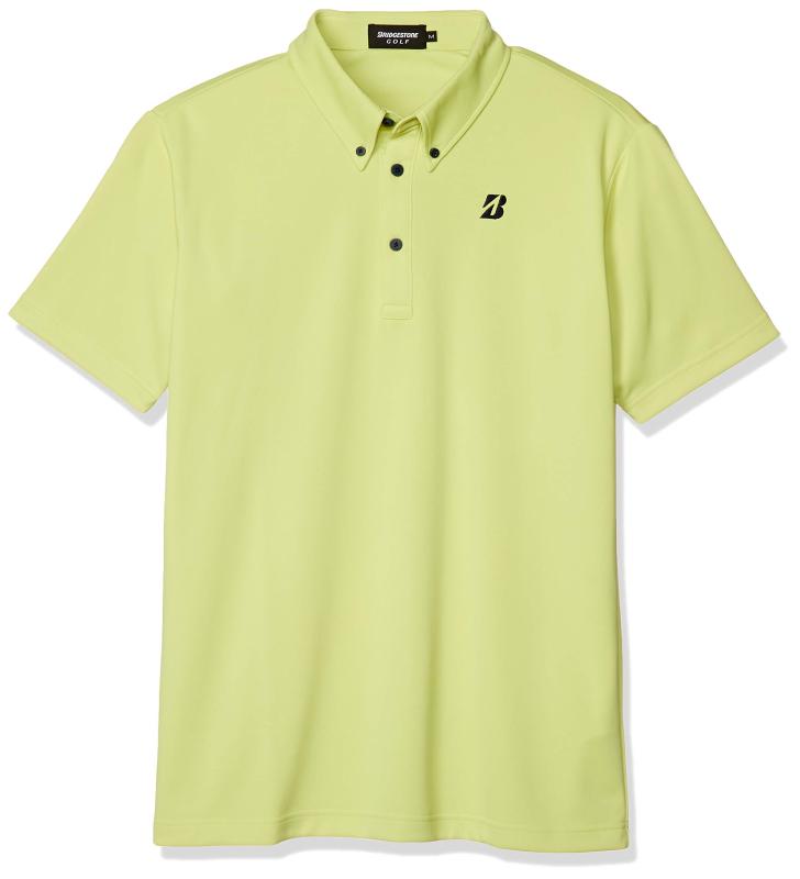 [BRIDGESTONE GOLF(ブリヂストンゴルフ)]シャツ TOUR B半袖ボタンダウンシャツ50G02A メンズ イエロー 日本 S (日本サイズS相当)｜HITOTSUNAGI