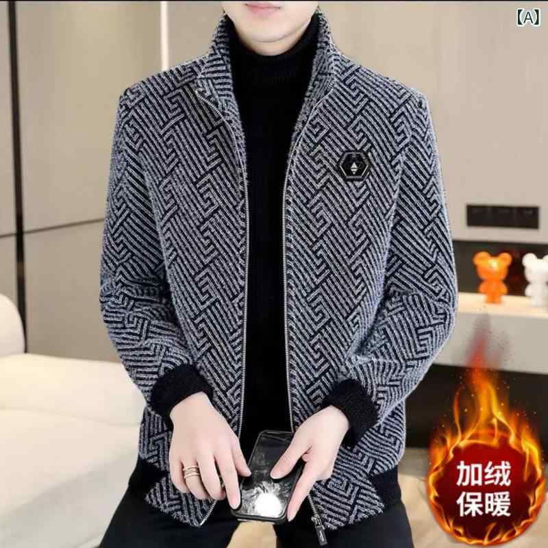 男性の 気質の ラシャの コートは 秋冬 服の 短い 毛です。 コートの 立 襟と ベルベットは カジュアルな 保温 ジャケットの 潮を 厚く します。 5,084円
