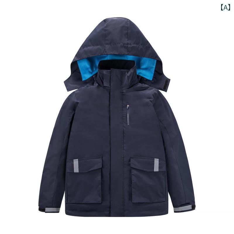 メーカー 卸売り 学生 児童 突撃 服 二 点 セット 三 合 一 取り外し 可能 クラス 服 ラベル 制服 15 号