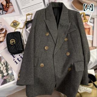 2024 冬の 八 度合い 服の 薄墨色の 人の 字の 毛は 中の 落ちこむの たわい無い 背広の 厚地の外套の お上さんです。