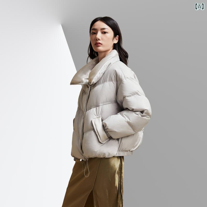 YIWEI 酢酸 料 ダウン ジャケットの 女性の 新しい ファッションの 形は シンプルで 暖かいです。