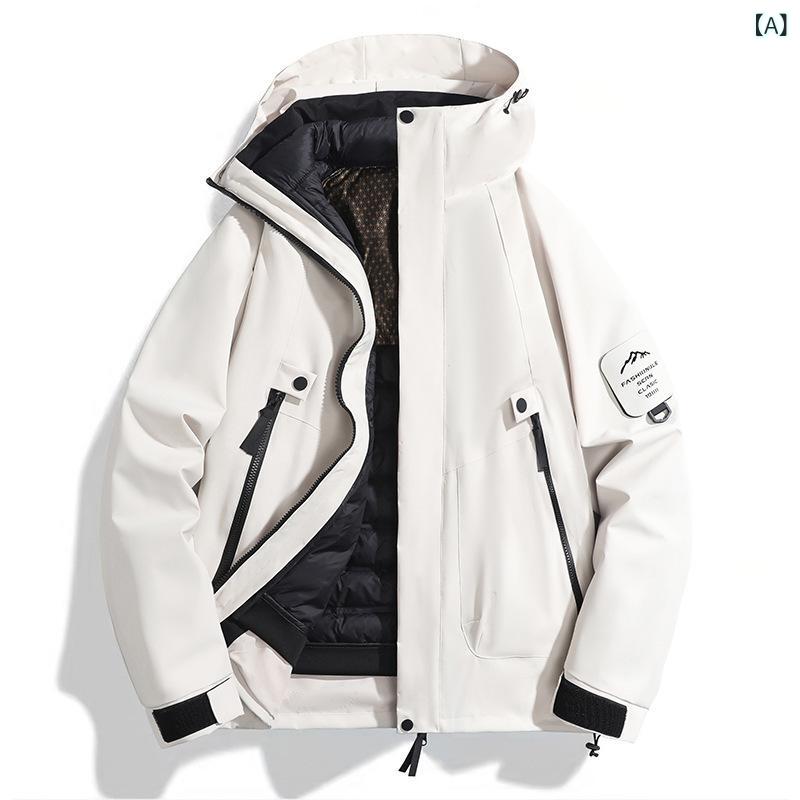 2518 沖 前線 服 90 ダウン ジャケット 男性 冬の 新型 ゆるい 保温 ダウン ジャケット 白 鴨 パイル コート