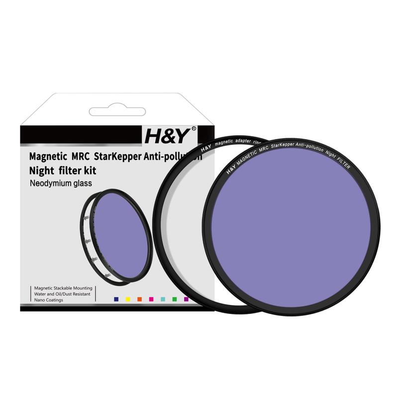 H\u0026amp;Y 目だたす・色合い成り行き用水漉し Magnetic Circular Night Filter Kit 磁石式 星景 夜景用水漉し 光害とり捨てる Nano上塗り 薄枠 KPN