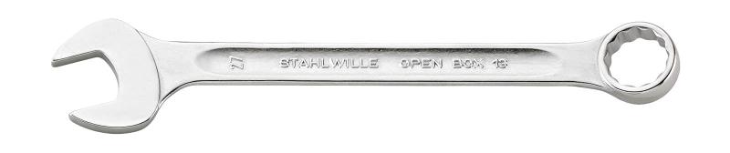 STAHLWILLE スタビレー 片目片口スパナ コンビネーションレンチ サイズ27mm 全長300mm 13-27｜HITOTSUNAGI