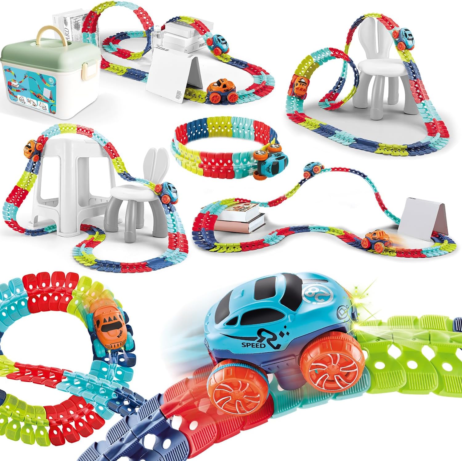 楽天市場】車おもちゃ 子供 DIY レール 組み立て おもちゃ 男の子