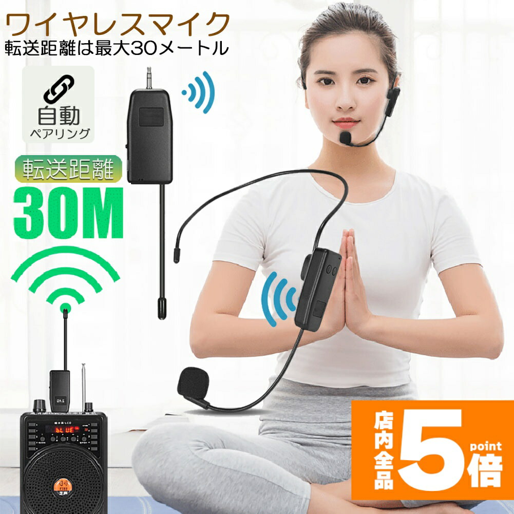 ワイヤレスマイクシステム ヘッドセット付き d12-69a-10.jpg