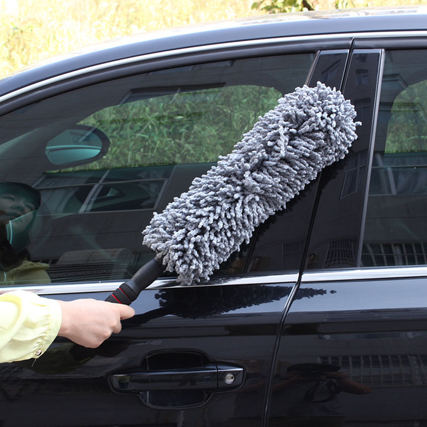 ハンディモップ 収納 おしゃれ 伸縮 車用 カーダスター 伸びる 洗車ブラシ ダスター ボディ 傷防止 ラッピング不可 ホイール用 モップ 車用 ほこり取り 73cm 軽量