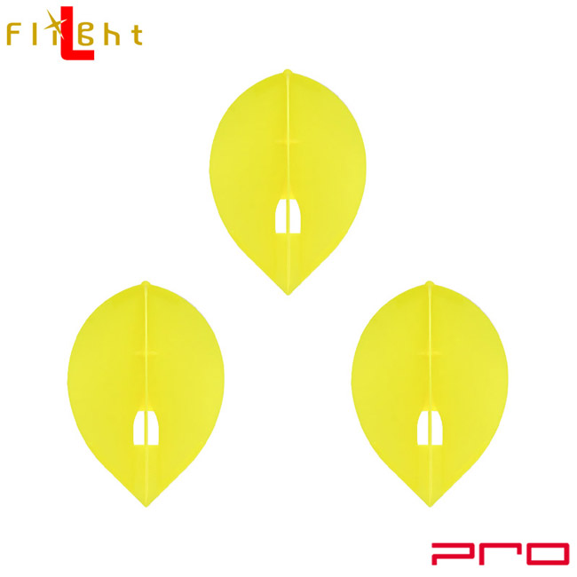 おトク L-style エルスタイル 最大82％オフ L-Flight PRO エルフライト プロ 無地 flight イエロー ダーツ darts フライト 羽 ティアドロップ