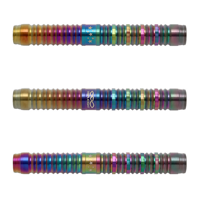 楽天市場】ダーツ バレル トリプレイト エフォール ゼロ レインボー95