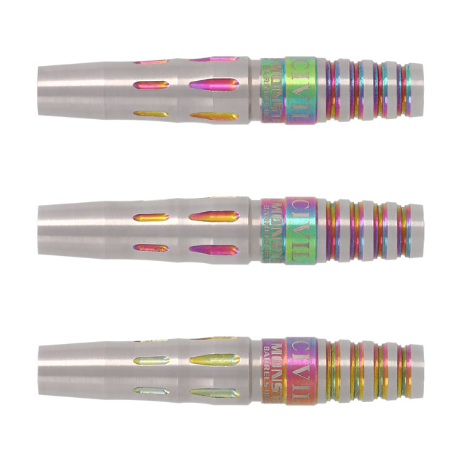 MONSTER(モンスター) CIVIL(シビル) RAINBOW 2BA 16.5g (ダーツ バレル タングステン ダーツセット ダーツ シャフト ダーツ チップ ダーツ フライト ダーツ 矢 羽 darts barrel darts set)｜DARTS SHOP Hive （ダーツ　ハイブ）
